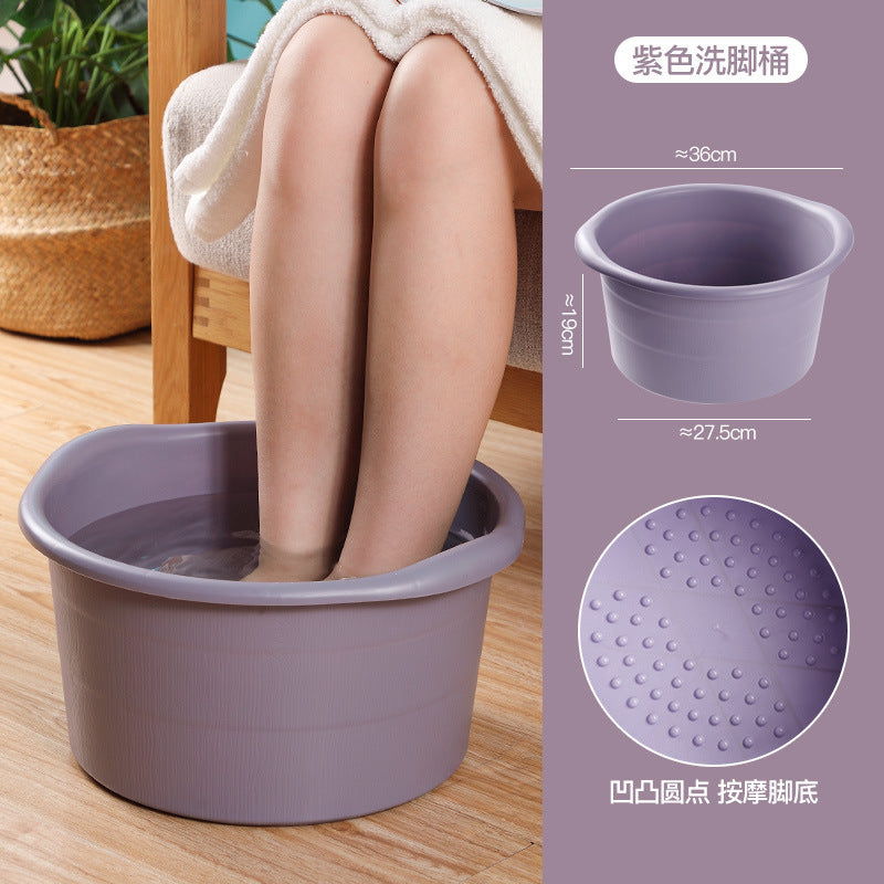 Foot bath bucket large household casual footbath footbath plastic thickened and heightened deep health massage foot bath bucket