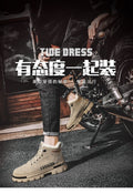 Winter men's shoes 2025 new fleece-lined thickened warm cotton shoes men's sports anti-slip work boots martin boots safety trendy shoes