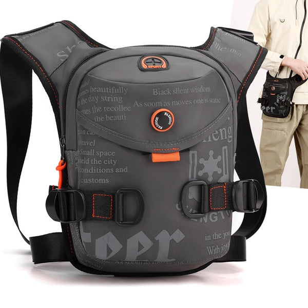 Multifunctional casual waist and leg bag Multifunctional outdoor cycling sports messenger bag Men's and women's fashion nylon shoulder bag