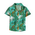 Summer new children's shirt hainan island southeast asian boys' floral shirt short sleeve loose songkran festival beach style shirt