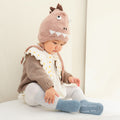 Babylon autumn and winter baby thickened kids socks non-slip dot glue baby floor socks coral velvet newborn knee socks