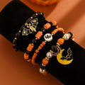 Halloween pumpkin bracelet wholesale fashion cross-border jewelry women's stylish trendy party bat polymer clay beaded bracelet