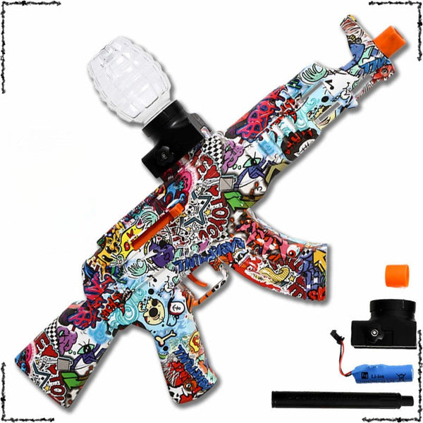 Boys hand-in-hand soft bullet graffiti game boys toy gun eat chicken with the same electric company ak47 children's gift