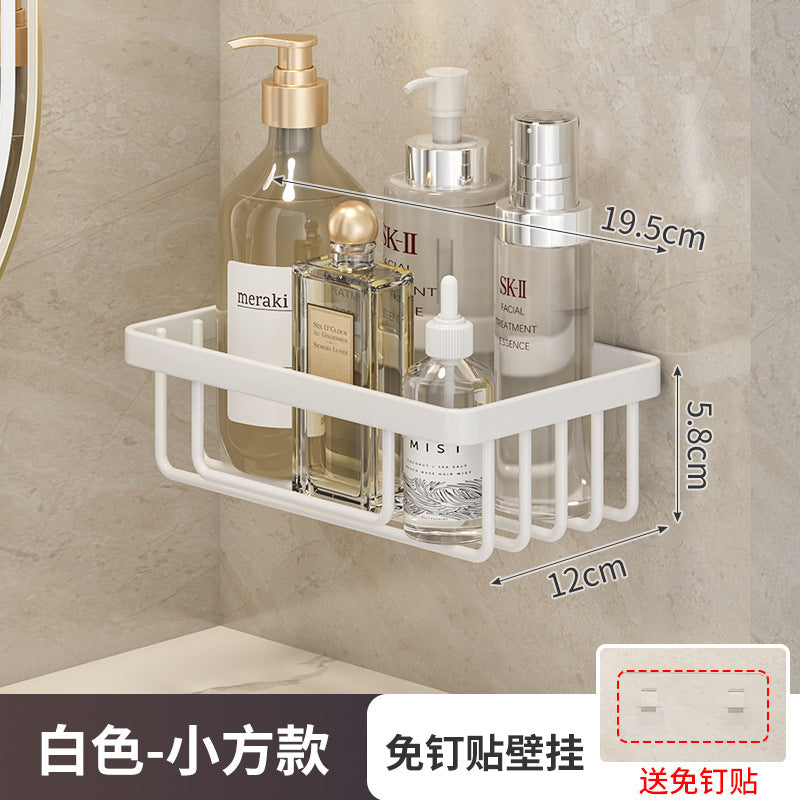 Cross-border non-punching bathroom storage rack set bathroom wrought iron wall-mounted rack wash storage