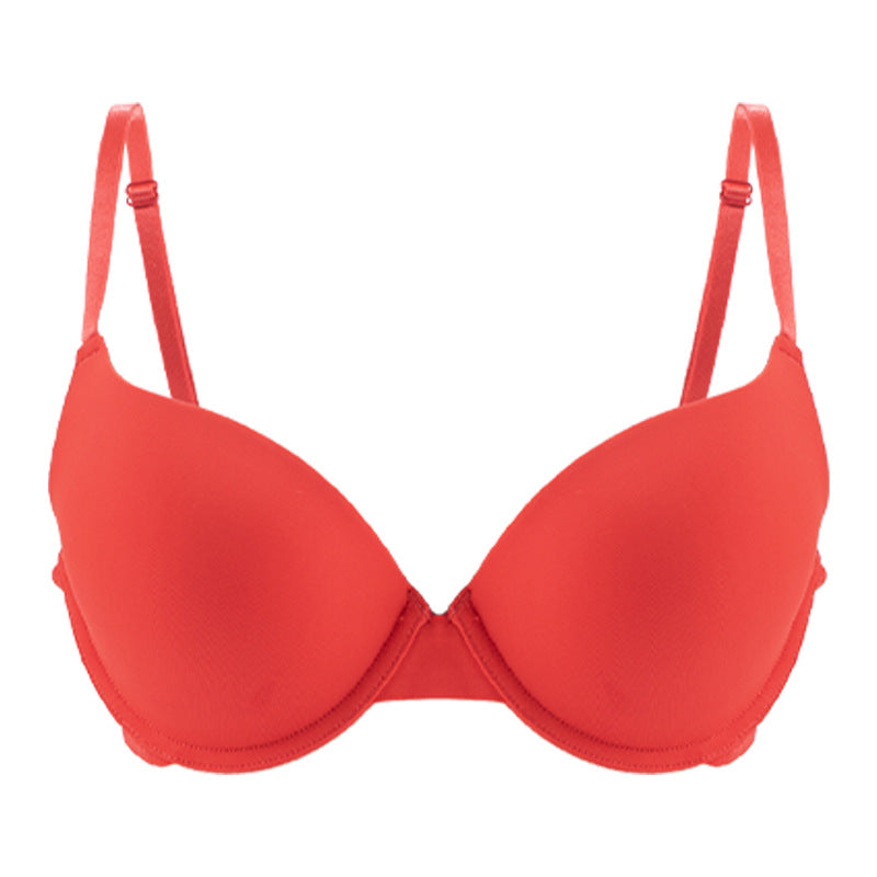 Amazon cross-border women's smooth lingerie push-up comfortable adjustable bra anti-sagging thin bra