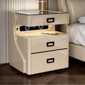 Smart home bedside table safe - all-in-one multifunctional wireless charging safe for bedroom bedside storage