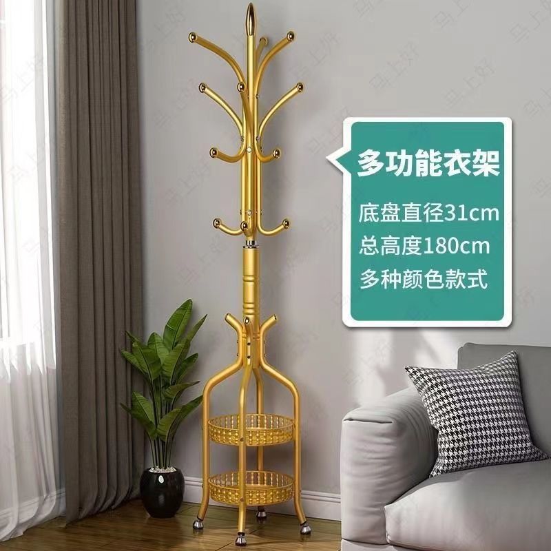 Popular coat rack floor-standing simple modern storage shelf clothes rack clothes rack entrance hall storage artifact