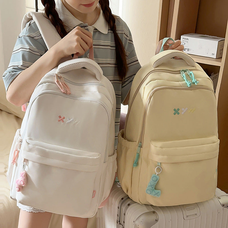 Simple kids schoolbag for girls to go out with high-value ins style small backpack mini niche style japanese style spring outing backpack