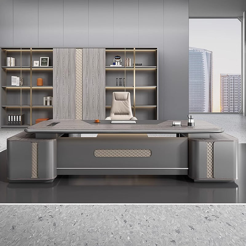 Boss desk office desk casual modern president manager desk supervisor table and chair combination light luxury executive desk office furniture