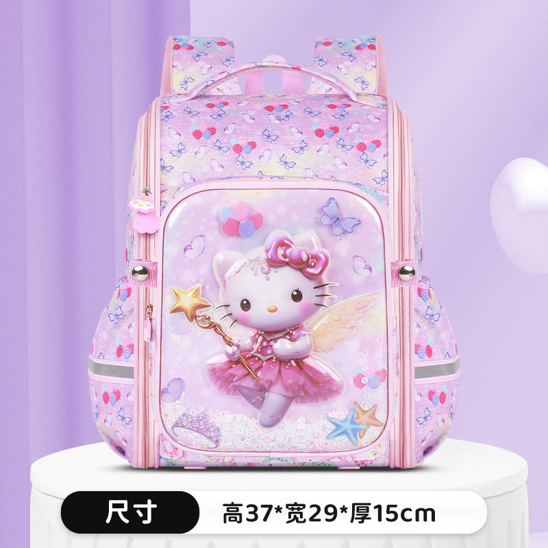 New arrival primary school student schoolbag for men and women all-in-one double-layer hard shell spine protection and burden reduction schoolbag