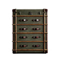 American retro storage cabinet bedroom box foyer entrance cabinet rattan large capacity storage house decoration cabinet furniture