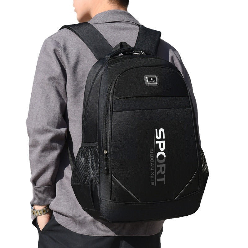 New business backpack Oxford cloth travel bag wear-resistant backpack trend computer bag leisure student schoolbag