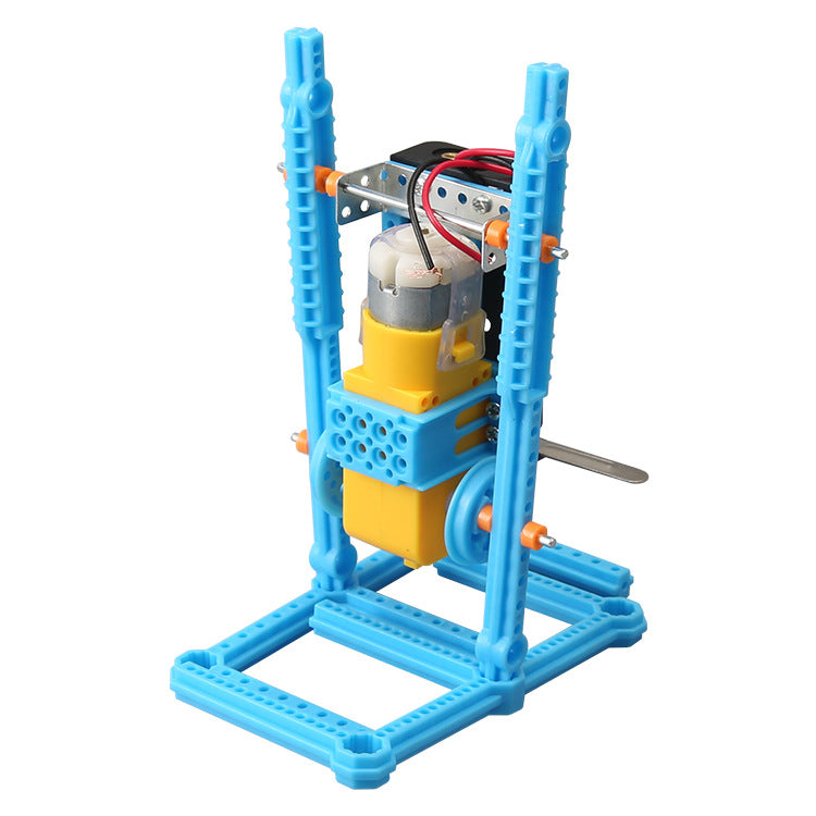 Science and technology small production biped robot DIY children's fun toys, children's handmade scientific experimental model wholesale
