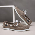 Casual lightweight boat shoes export cross-border plus size men's shoes maillard hand-sewn business men's shoes large quantity discount