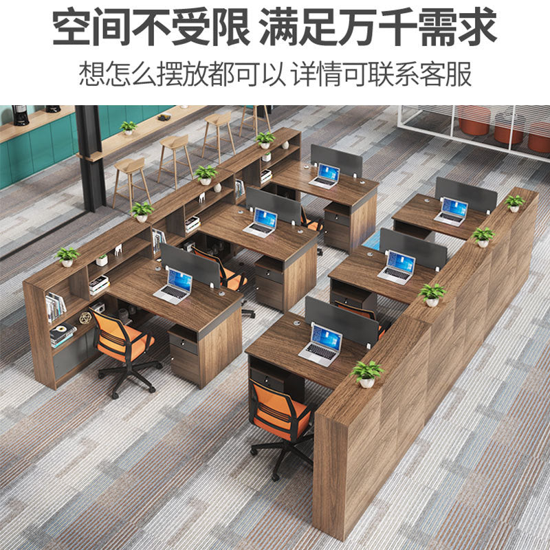 Staff office desk office simple modern financial room four-person desk workstation employee card desk chair