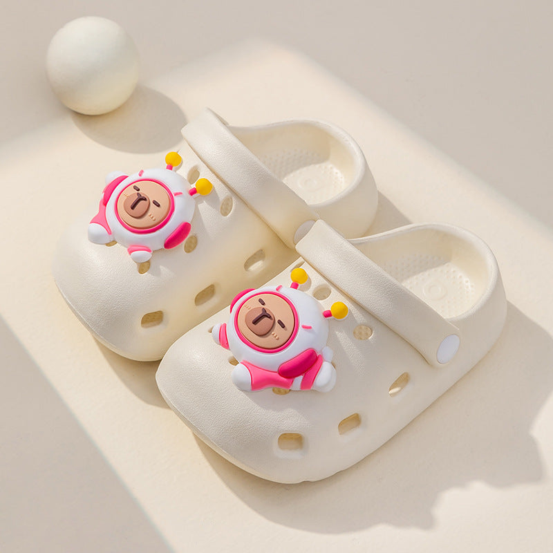 Eva squishy sandals for boys and girls - cartoon design, thick sole, non-slip, perfect for summer outdoor wear
