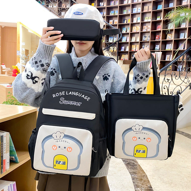 School bag male new primary school students tutoring bag large capacity primary and secondary school backpack cute cartoon children backpack