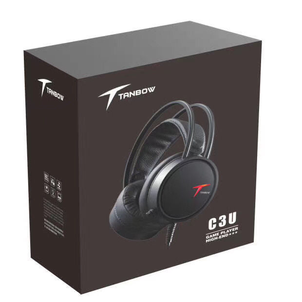 Siberia c3u over-ear gaming headset with illuminated design - perfect for pc gaming, internet cafes, and pubg (7.1 surround sound)