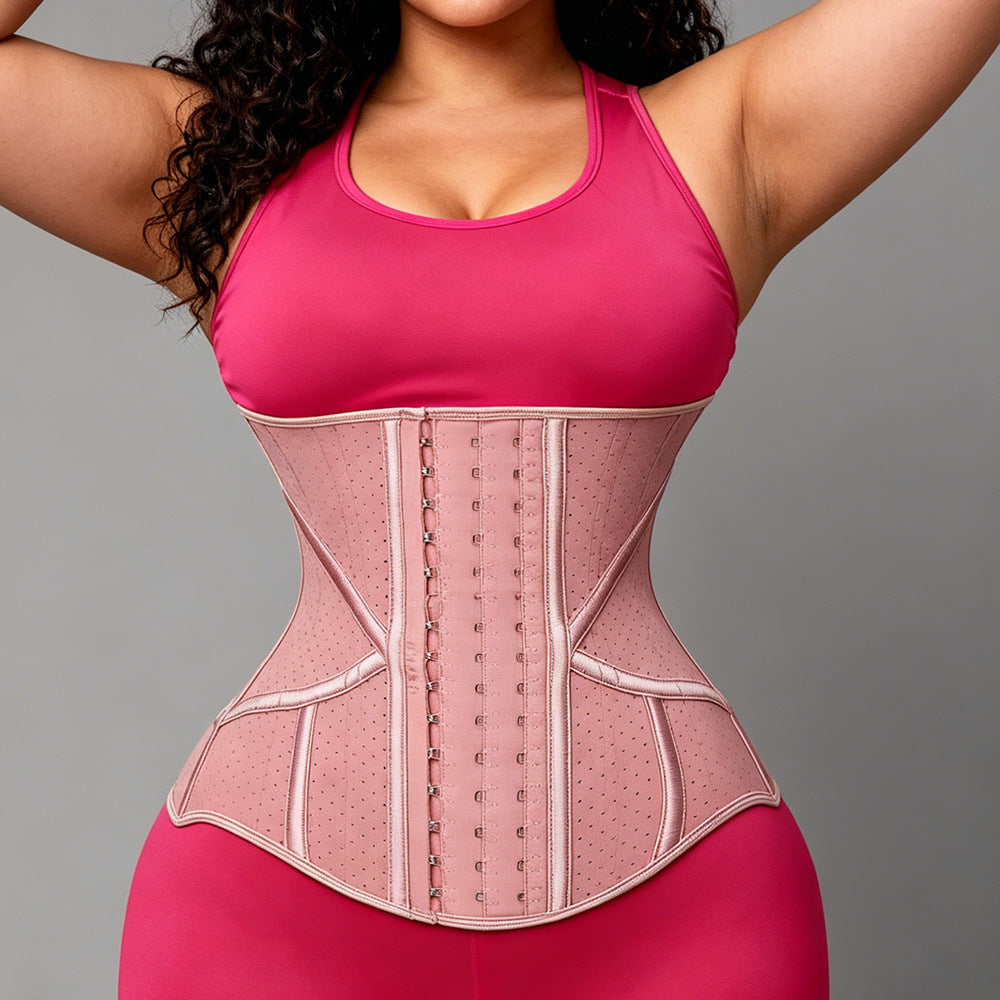 Fashion19 bone high elastic long latex shaping girdle abdominal belt tight body manager body shaping belt
