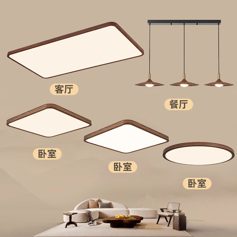 Medieval children's room bedroom ceiling light simple living room light hall main light home improvement lighting Zhongshan lamps Daquan
