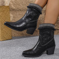 autumn new arrivals: plus-size leather heeled boots for cross-border e-commerce. sizes 36-43 available. wholesale options and dropshipping services available for  and