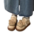 Fashion tribe fleece-lined fluffy snow boots for women, new winter 2026 collection, extra thick warm cotton shoes, non-slip ankle boots