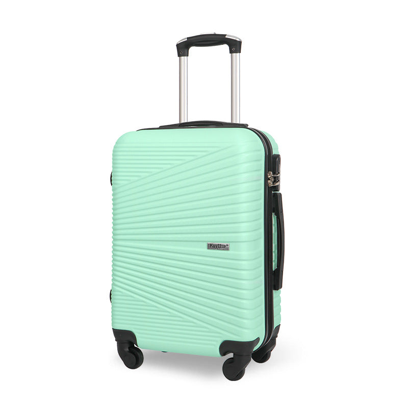 Cross-border explosive high-value suitcase large-capacity universal wheel trolley case ABS five-piece zipper case password box