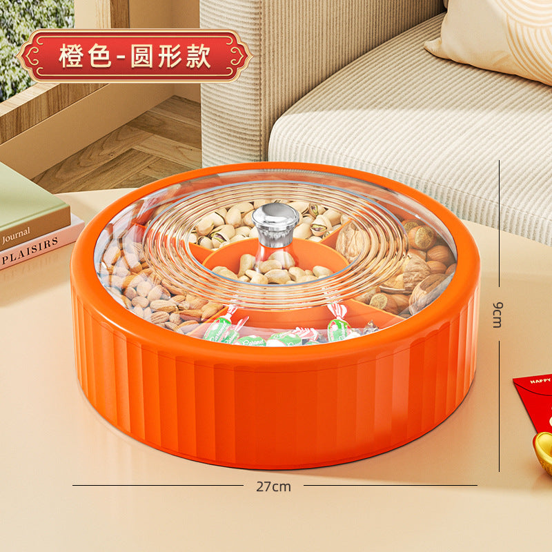 Fruit platter living room for home candy box coffee table fruit platter multi-layered grid festive nuts snacks transparent dried fruit box
