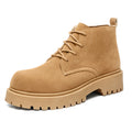Derby shoes springnew arrivalhigh-top thick sole big toe boots retro suede workwearfashiontrendy rhubarb boots