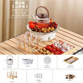 High-end storage set [12-piece] electric ceramic cooktop with heat diffuser + moon cage kettle