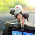 Car couple kissing doll ornament cartoon figurine car cute dashboard creative ornament car interior decoration