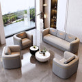 Modern casual single sofa chair sales department reception three-person fabric sofa hotel foot bath reception leather art accessible luxury