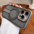 Fanxing honeycomb cooling magnetic stand compatible with apple 17pro phone case iphone16 ice point hollow anti-fall