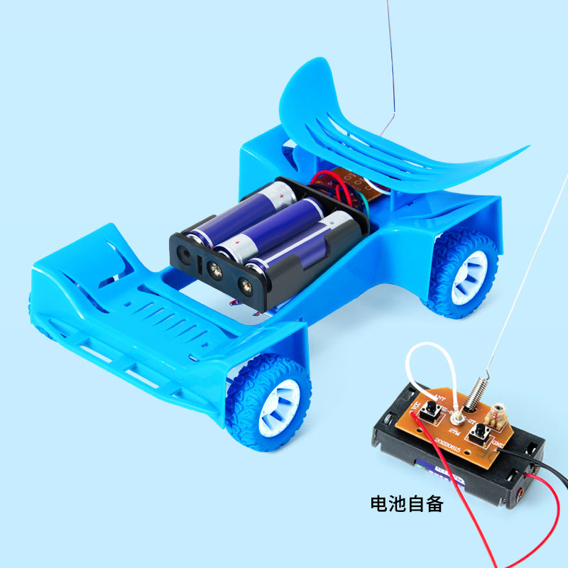 Kequ remote control racing technology small production primary school students manual experiment STEM maker materials DIY remote control car group