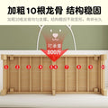 Solid wood baby splicing bed foldable bed free installation with guardrail kids bed boys and girls splicing large bed crib
