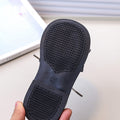 Girls' british style leather shoes, new autumn  collection, kids' lace-up princess shoes, fashionable and versatile black flats