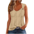 cross-border fashion sexy minimalist women's v-neck sleeveless solid color sweet tank top