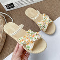 Summernew arrival women's easiest for matchflats two-wear sandals beach floral fashion sandals for women