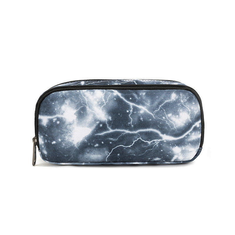 Cross-border new student large-capacity stationery box, simple and fashionable men's and women's stationery bag, light portable pencil bag for primary and secondary schools