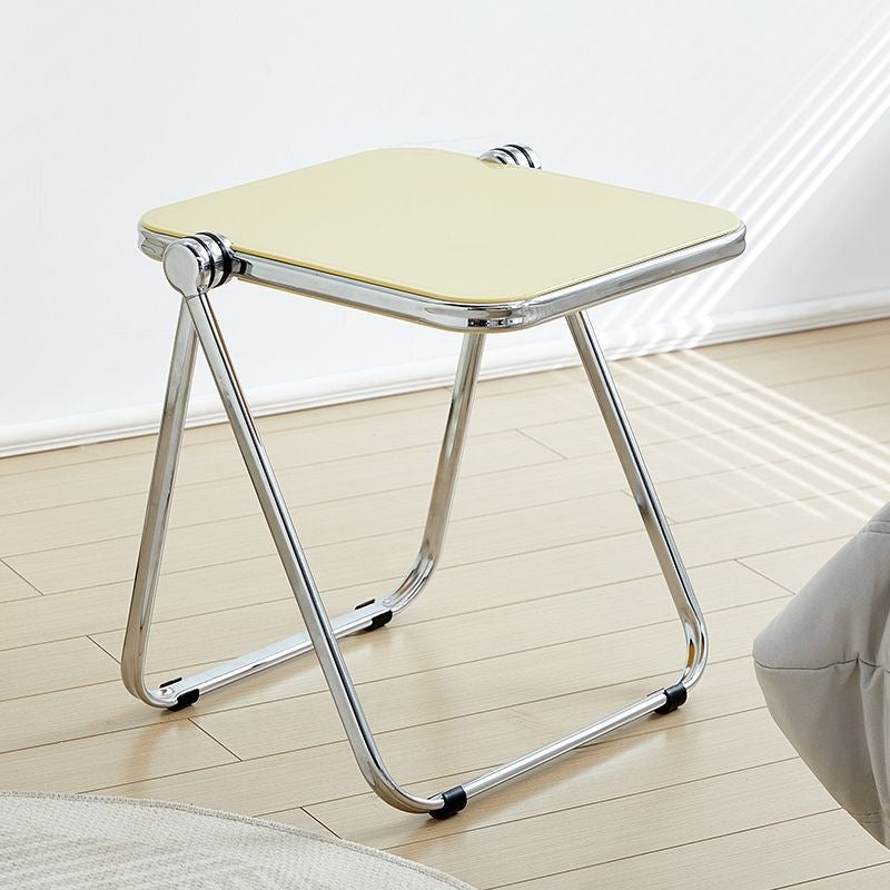 Transparent foldable small coffee table casualfor homecasual sofa corner table balcony small table scandinavianaccessible luxury bedroom side table