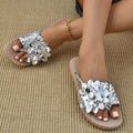 2025 summer new arrival: plus-size women's sandals, beach shoes, woven shoes, minimalist fashion flip-flops and slides for export