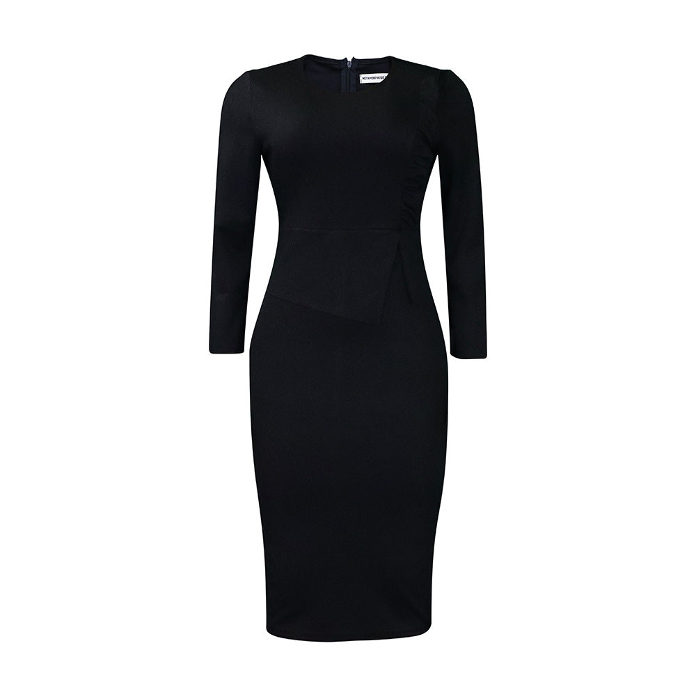 D356 european and american  spring new arrivalelegant silm pencil skirt fashion hip-covering african plus sizeexportdress