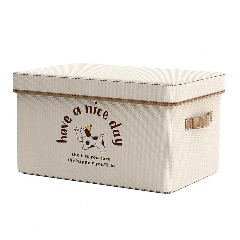 Star dog cloth heaven and earth cover art storage box household clothes clothing storage box large capacity folding wardrobe storage box