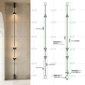 Entrance aisle corridor aisle overhead speaker floor lamp house living room background wall long pole hourglass floor lamp