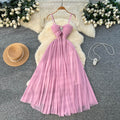 French chic, ethereal mesh slip dress - women's 2026 spring/summer collection - high-end, figure-flattering, elegant evening gown