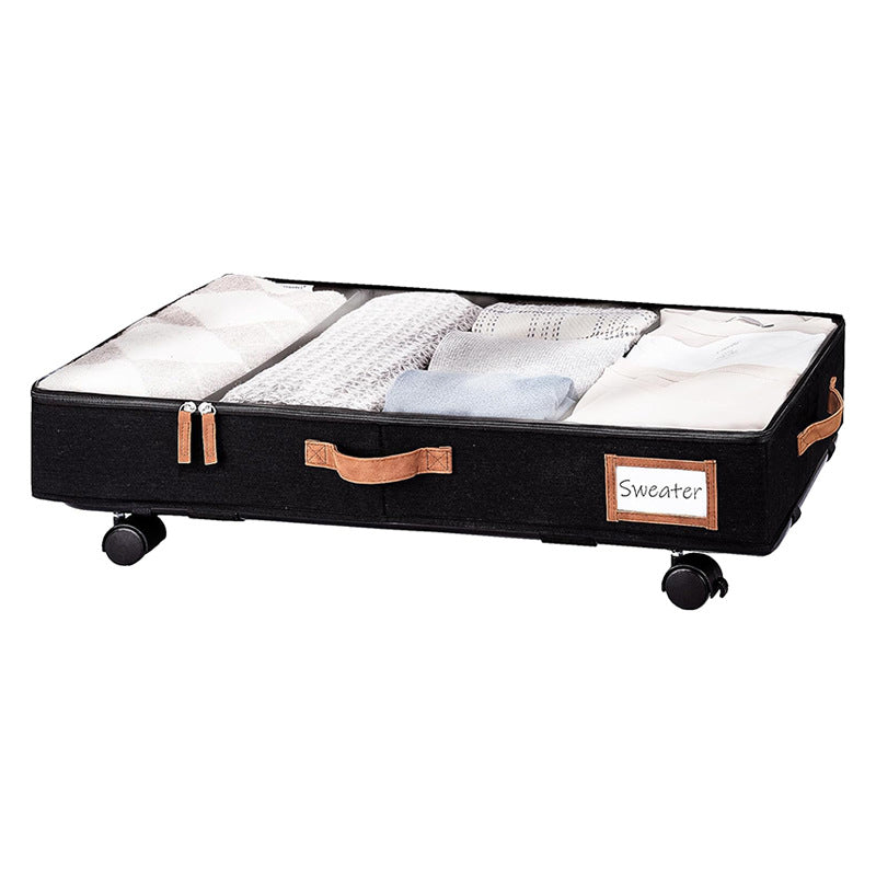 Bedside storage box Flat and short finishing box Foldable clothes quilt drawer dormitory storage toy storage