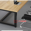 Solid wood conference table long table casual modern board table table and chair combination negotiation large office table bench workbench without