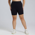 Plus size high waisted biker shorts buttery soft yoga shorts