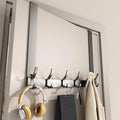 Over-the-door hook wall mount hanger - no drilling required - kitchen & bathroom damage-free storage organizer - clothes hanger & organizer