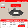 【upgraded bridgelux chip】all-aluminum mini downlight 3w - black - daylight white 6000k full spectrum 98 cri